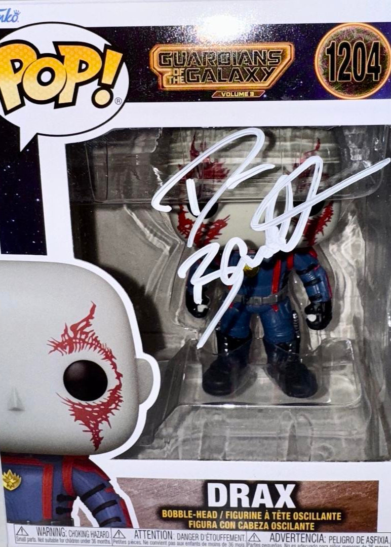 Dave Bausista Signed Funko Pop #1204 "Drax" GOTG - PSA COA #02